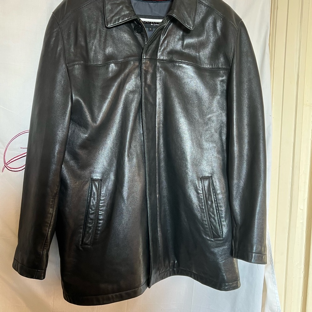 Men's Black Leather Jacket
